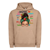 Pigment Burro Teacher messy bun caucasian Urban Hoodie - NancyCooperArtShop