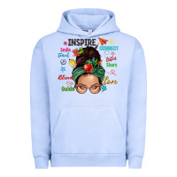 Pigment Grape Ice Teacher messy bun caucasian Urban Hoodie - NancyCooperArtShop