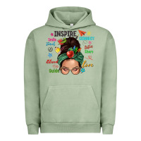 Pigment Oil Green Teacher messy bun caucasian Urban Hoodie - NancyCooperArtShop