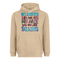Mushroom yet,despite the look on my face you are still talk Heavyweight Hoodie - Zillion Design Studio