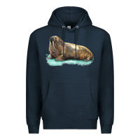 Navy Walrus Premium Hoodie - LillyAllenDesigns