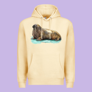 Walrus Premium Hoodie Designed By Lillyallendesigns