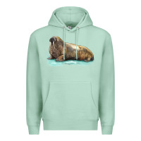Seafoam Walrus Premium Hoodie - LillyAllenDesigns