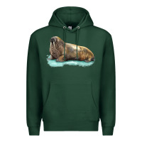 Sports Green Walrus Premium Hoodie - LillyAllenDesigns