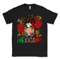 Black Mexicana Latina messy bun Classic Tee - RanaPortraitStore