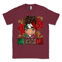 Burgundy Mexicana Latina messy bun Classic Tee - RanaPortraitStore