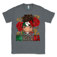 Charcoal Heather Mexicana Latina messy bun Classic Tee - RanaPortraitStore