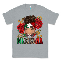 Heather Grey Mexicana Latina messy bun Classic Tee - RanaPortraitStore
