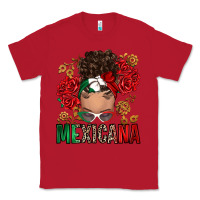 Red Mexicana Latina messy bun Classic Tee - RanaPortraitStore