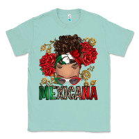 Seafoam Mexicana Latina messy bun Classic Tee - RanaPortraitStore