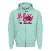 Seafoam In October We Wear Pink Pumpkins Zipper Hoodie - RanaPortraitStore
