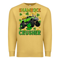 Antique Gold st patricks shamrock crusher Premium Sweatshirt - Neo Western