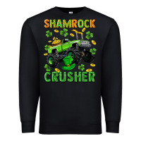 Black st patricks shamrock crusher Premium Sweatshirt - Neo Western