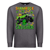 Charcoal Heather st patricks shamrock crusher Premium Sweatshirt - Neo Western