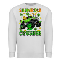Dove Grey st patricks shamrock crusher Premium Sweatshirt - Neo Western