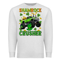 St Patricks Shamrock Crusher Premium Sweatshirt | Teevron