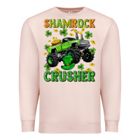 Pale Pink st patricks shamrock crusher Premium Sweatshirt - Neo Western