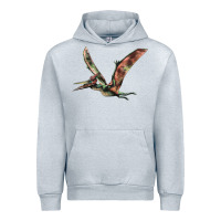 Heather Grey Pteranodon Urban Hoodie - LillyAllenDesigns