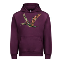 Mauve Wine Pteranodon Urban Hoodie - LillyAllenDesigns