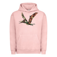 Pigment Salmon Pteranodon Urban Hoodie - LillyAllenDesigns