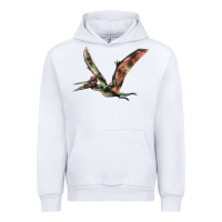 White Pteranodon Urban Hoodie - LillyAllenDesigns