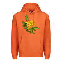 Carrot yellow elder flower Premium Hoodie - LillyAllenDesigns