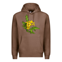 Chestnut yellow elder flower Premium Hoodie - LillyAllenDesigns