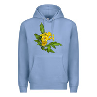 Colony Blue yellow elder flower Premium Hoodie - LillyAllenDesigns