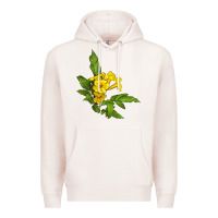 Pale Pink yellow elder flower Premium Hoodie - LillyAllenDesigns