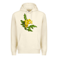 Sandshell yellow elder flower Premium Hoodie - LillyAllenDesigns
