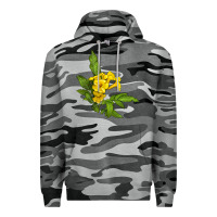 Slate Camo yellow elder flower Premium Hoodie - LillyAllenDesigns