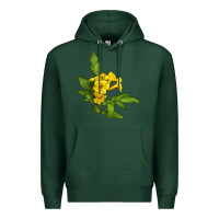 Sports Green yellow elder flower Premium Hoodie - LillyAllenDesigns