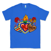 True Royal Sacred heart with leopard and serape heart Classic Tee - RanaPortraitStore