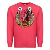 Cardinal Halloween Horseshoe Premium Sweatshirt - CowhideDigitalArt