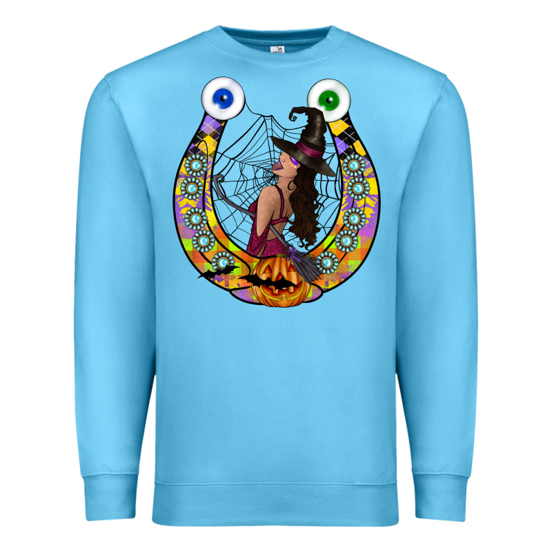 Halloween Horseshoe Premium Sweatshirt by CowhideDigitalArt | Teevron