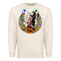 Sandshell Halloween Horseshoe Premium Sweatshirt - CowhideDigitalArt