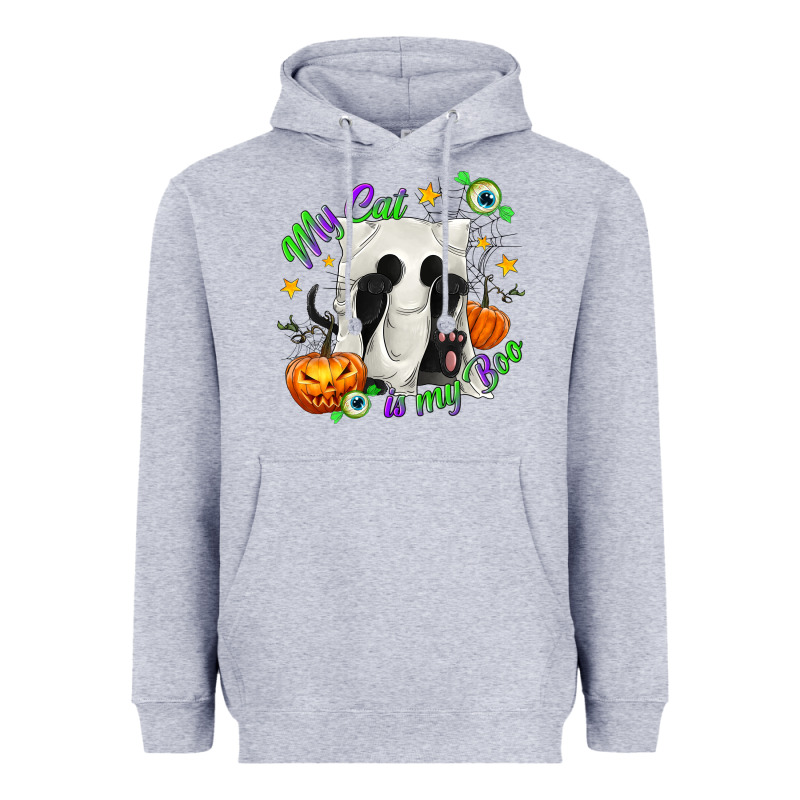 My Cat Is My Boo Heavyweight Hoodie by texasbilliewilder | Teevron