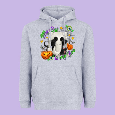 My Cat Is My Boo Heavyweight Hoodie Designed By Texasbilliewilder