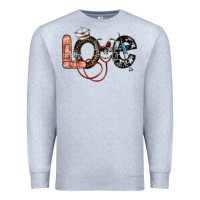 Heather Grey love nurse Premium Sweatshirt - SublimationCraftShop