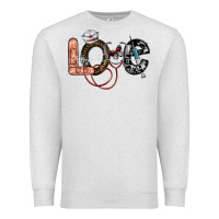 Oatmeal Heather love nurse Premium Sweatshirt - SublimationCraftShop