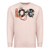 Pale Pink love nurse Premium Sweatshirt - SublimationCraftShop