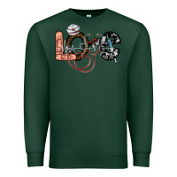 Sports Green love nurse Premium Sweatshirt - SublimationCraftShop