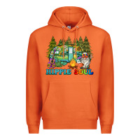 Carrot hippie soul camping Premium Hoodie - BarkalooDesign