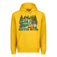 Lemon hippie soul camping Premium Hoodie - BarkalooDesign