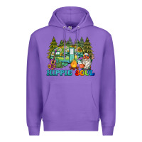 Purple hippie soul camping Premium Hoodie - BarkalooDesign