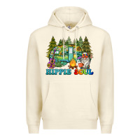 Sandshell hippie soul camping Premium Hoodie - BarkalooDesign