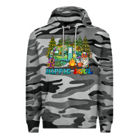 Slate Camo hippie soul camping Premium Hoodie - BarkalooDesign