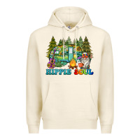 Tofu hippie soul camping Premium Hoodie - BarkalooDesign