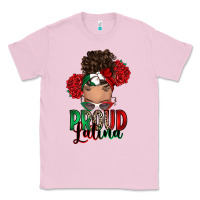 Bubblegum Pink Proud Latina messy bun Classic Tee - RanaPortraitStore