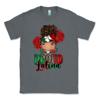 Charcoal Heather Proud Latina messy bun Classic Tee - RanaPortraitStore